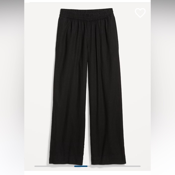 Old Navy High Wasted Linen Wide leg Pants - Picture 4 of 6